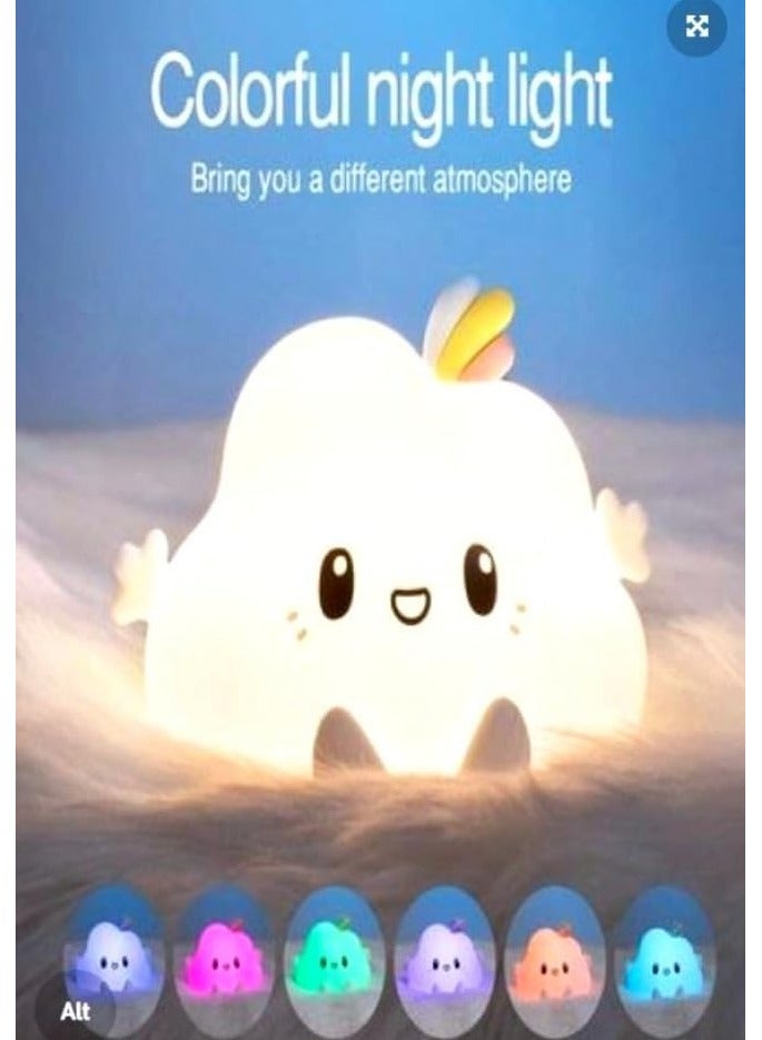 general Cute  night light for children toddlers, ambient nursery night light, nursery/bedroom/bedside soothing light, rechargeable battery - Image 3