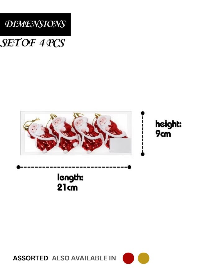 Feelings قلادة سانتا FEELINGS 4 قطع 9 سم – تصاميم متنوعة - Image 2