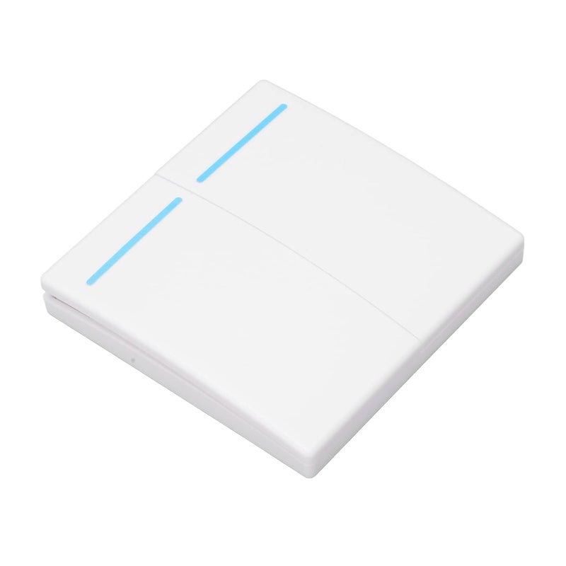 كلاراكو لوحة مفاتيح إضاءة لاسلكية مع جهاز تحكم عن بعد ذكي ومفتاح حائطي لتوصيل الإضاءة وتركيب مجاني (2 عصابة) - Image 2