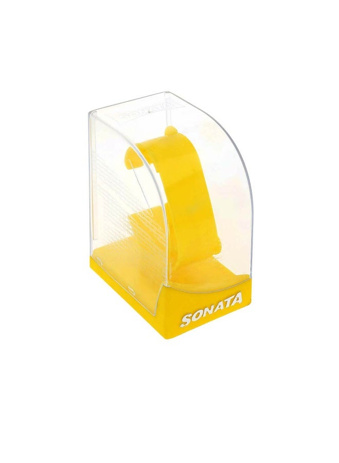 Sonata Quartz Analog White Dial Leather Strap Watch for Men - Image 5