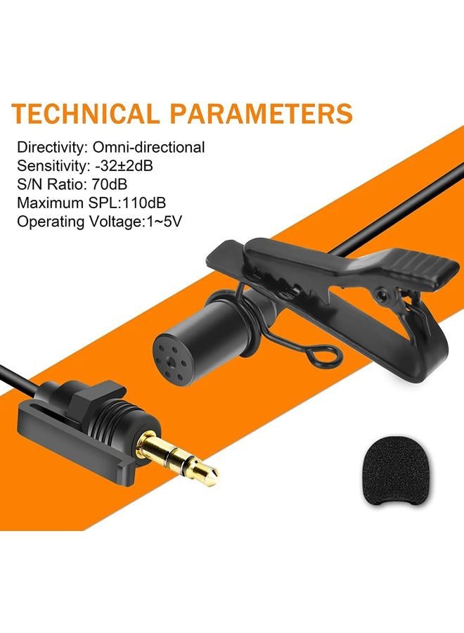 COMICA ميكروفون لافاليير احترافي كوميك CVM-SM-O1، ميكروفون مكثف متعدد الاتجاهات، ميكروفون مثبت على الملابس، ميكروفون لاف لنقل لاسلكي/كاميرا DSLR، ميكروفون تسجيل للمقابلات، المدونات، البث المباشر، إلخ - Image 5