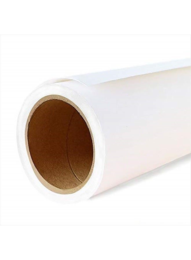 Yizhily Seamless Photo Photography Background Paper Backdrop for Photoshoot, Videos, YouTube, Livestream, 107" x36', Arctic White - Image 1