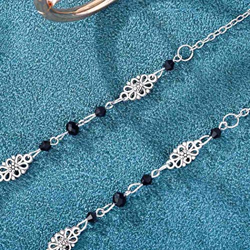 Jovono Retro Crescent Moon Head Chain Crystal Headpiece Fashion Hair Accesories for Women and Girls (Bronze) - Image 4