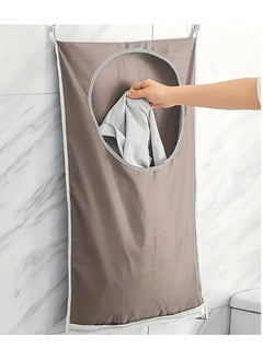 Goolsky 1pc Space-Saving Wall Mounted Laundry Hanging Storage Bag - Bathroom and Household Organization Container with Easy Access and Foldable Design for Maximizing Storage Capacity  - Image 1