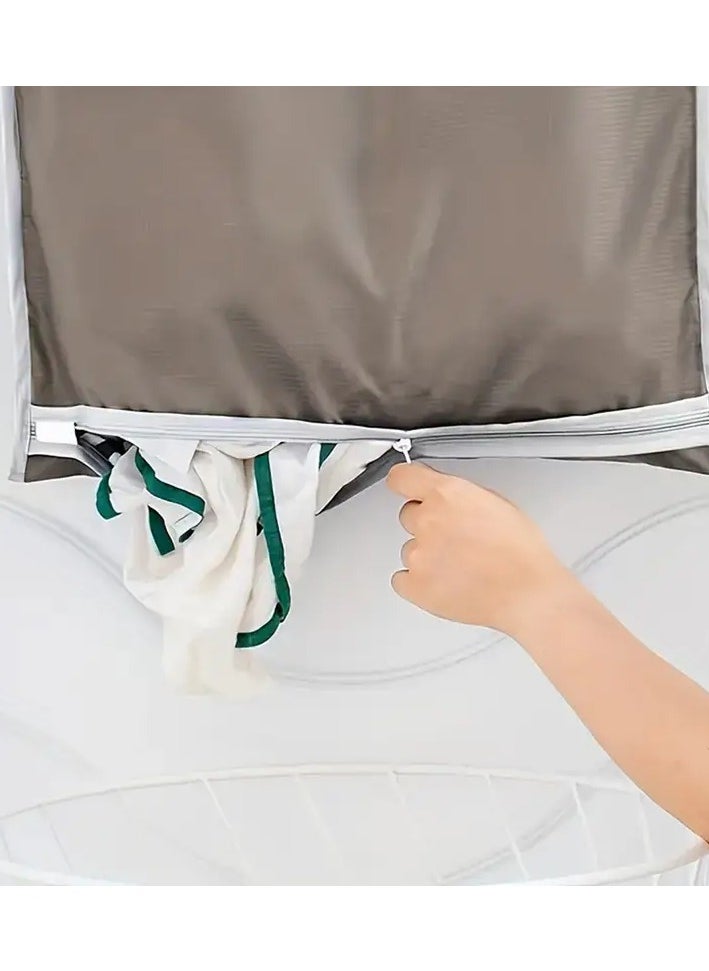 Goolsky - 1pc Space-Saving Wall Mounted Laundry Hanging Storage Bag - Bathroom and Household Organization Container with Easy Access and Foldable Design for Maximizing Storage Capacity - Image 1