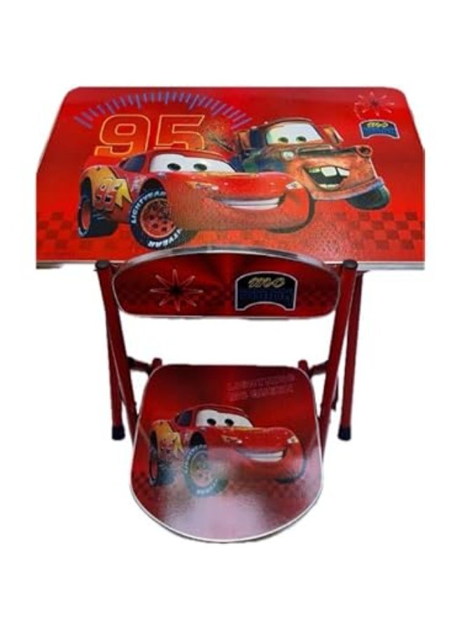 Children's table and chair set in various designs and colors.