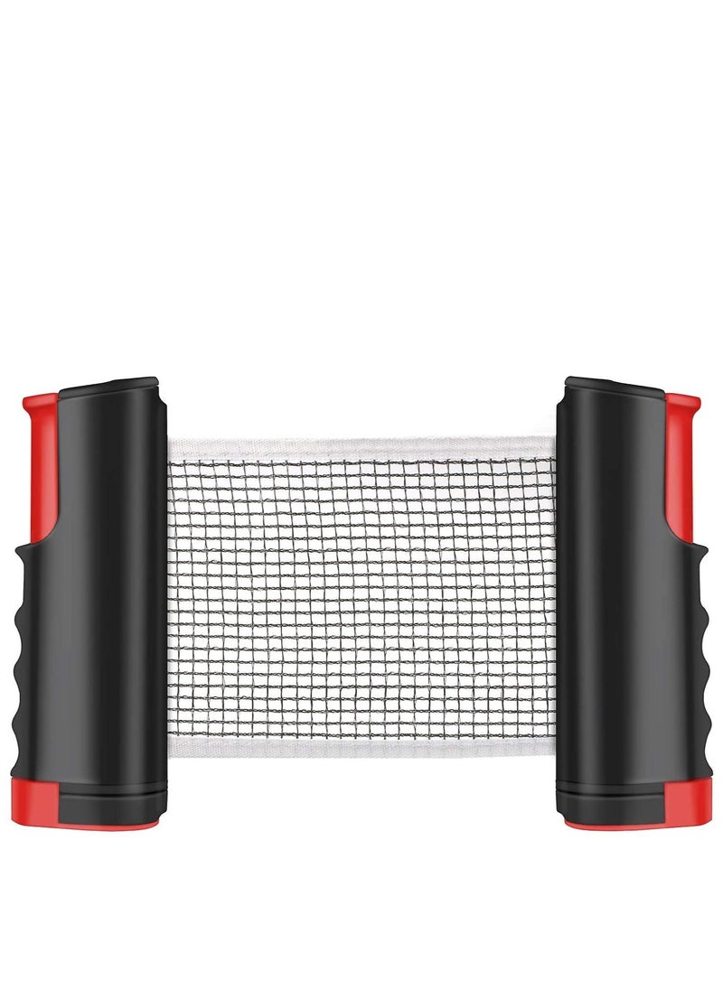Generic Portable Telescopic Table Tennis Net Rack 170CM, Black/Red  - Image 1