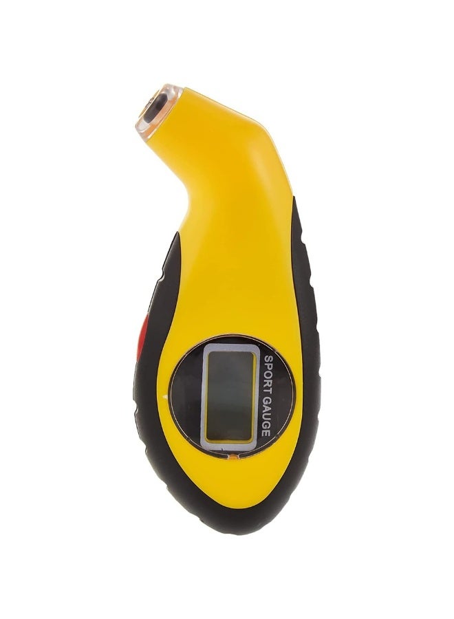 Lcd Digital Tire Tyre Air Pressure Gauge Tester Tool W/Light Yellow - Image 1