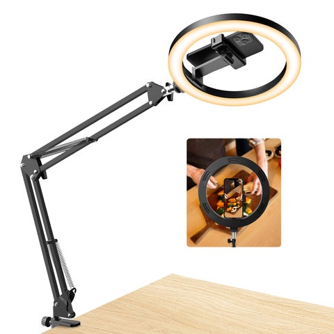 Evershop Upgrade Ring Light Overhead Phone Mount, Evershop Selfie