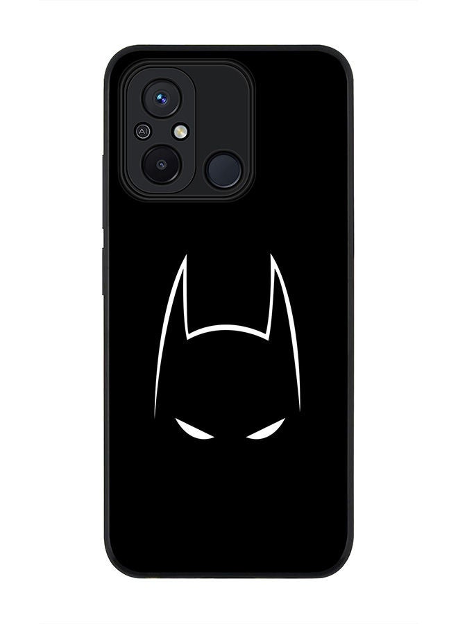 Stylizedd Rugged Black edge case for Xiaomi Redmi 12C 4G, Slim fit Soft Case Flexible Rubber Edges Anti Drop TPU Gel Thin Cover -  Sneaky Bat - Image 1