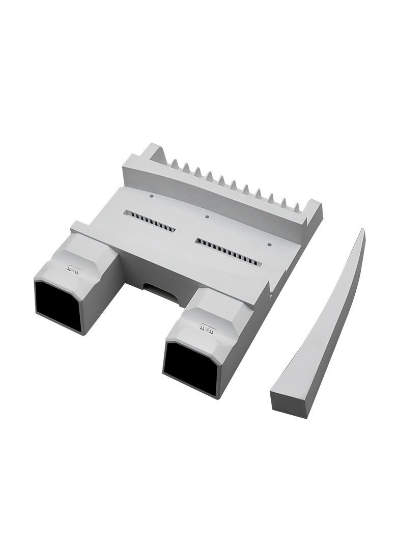 PS5 console dual charging cooling fan two-in-one disc rack with USB cable  - Image 5