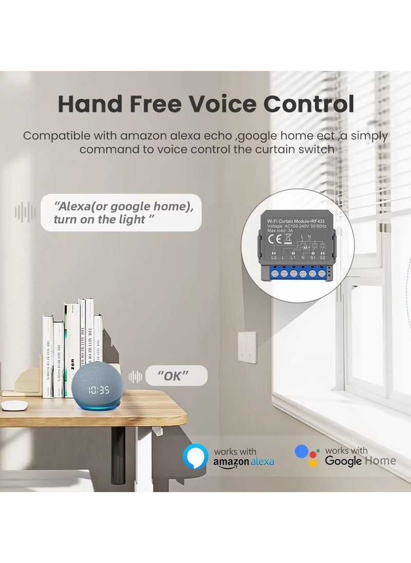 TUYA Tuya Smart Zigbee Shutter Mini Switch Works with Amazon Alexa and Google Home  - Image 2