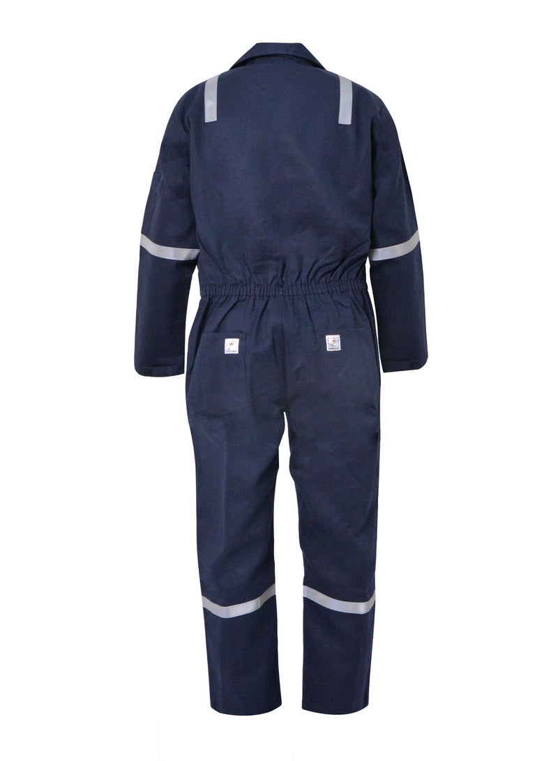 ارتداء آمن أغطية FR Hi-Vis للرجال، معتمدة من NFPA 2112، ملابس عمل مقاومة للهب بوزن 7 أوقية مع شريط عاكس و6 جيوب - Image 4