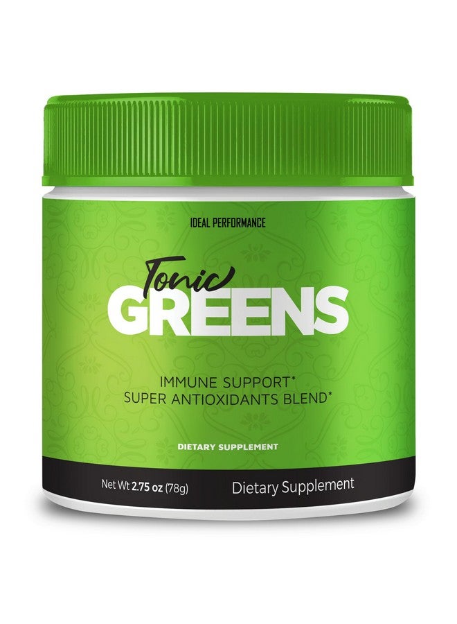 IDEAL PERFORMANCE Tonic Greens Powder Vitamin Supplement Advanced Formula - Natural Green Blend Energy Supplement - Maximum Strength, TonicGreens BCAA, Tonic Greens All Natural Formula Powder Support Reviews (1 Pack) - Image 1