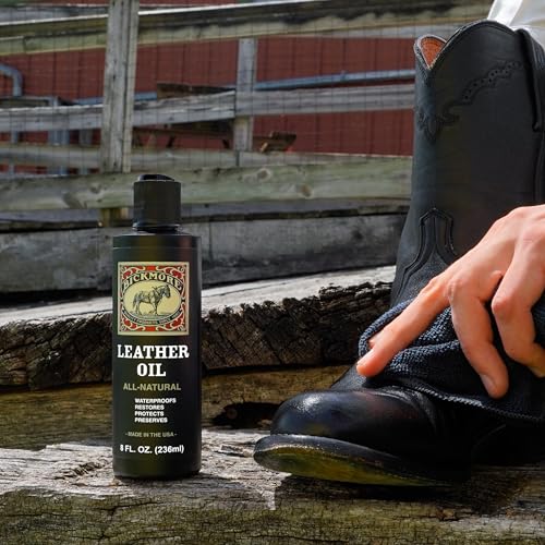 Bickmore Leather Oil Leather Conditioner 8oz | Waterproofs, Protects, and Restores Boots, Jackets, Auto, Furniture, and All Leather Goods | Made in The USA - Image 2