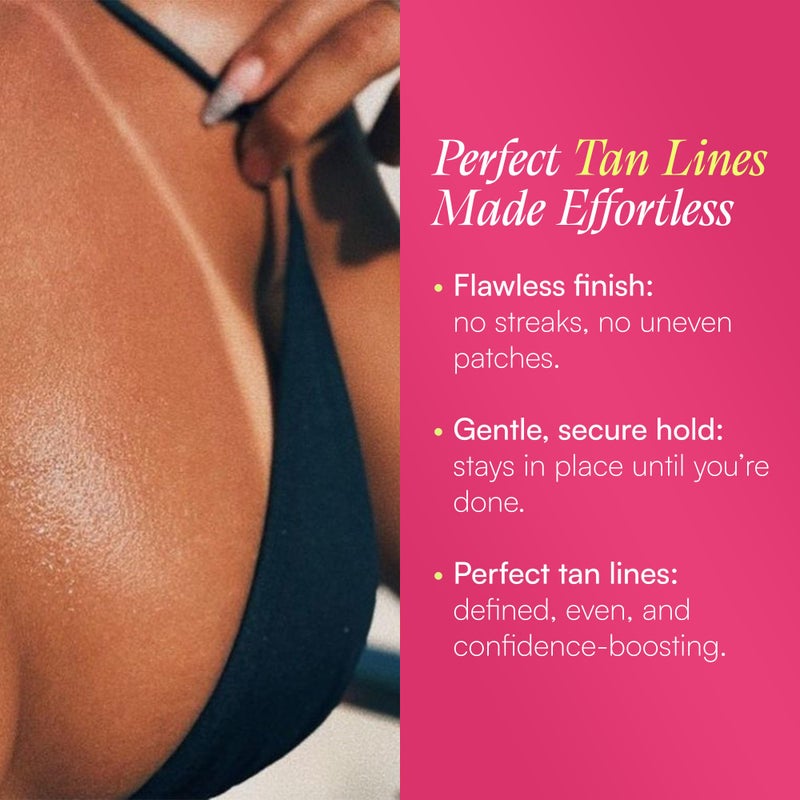 Seskytan Adhesive Bikini for Spray Tan Solutionâ€“ 3-Pack Brazilian Self Tanning Bikini Tape for Flawless, Streak-Free Tan Lines â€“ Gentle, No-Slip Fit for Sun, Spray & Bed Tanning â€“ For All Skin Types - Image 2