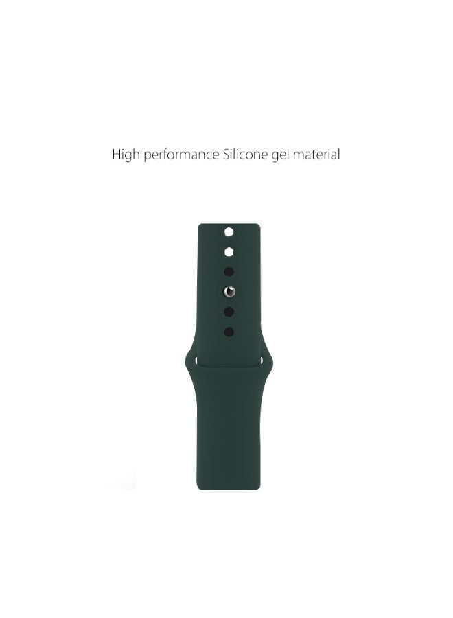 Apple Watchband 42MM/44MM/45MM/49MM Silicone Strap for Apple Watch All Series Midnight Green - view 4