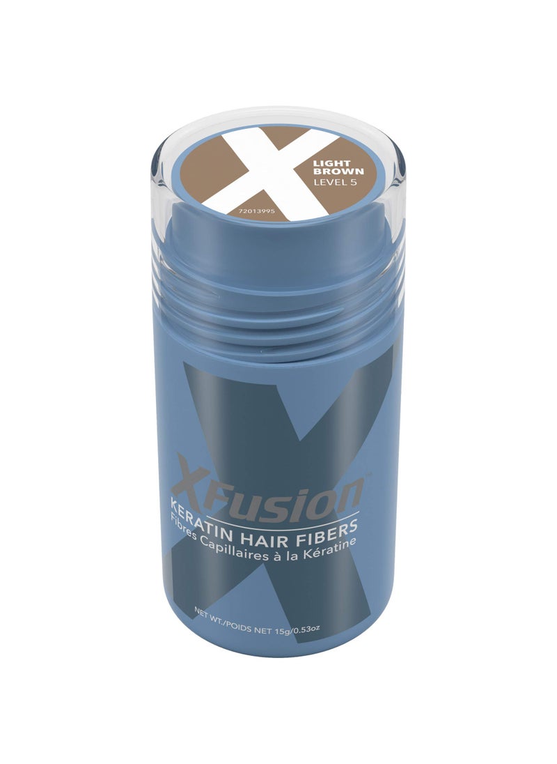 Xfusion XFusion Keratin Hair Fibers - Light Brown (15g) 