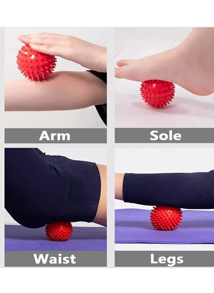 SportQ - Blister Massage Ball, Spiky Feather Massager Ball, Automatic Tissue Massager for the Feet, Sensory Ball to Treat Inflammation, Size 7 cm, Multi-Colour, from SportQ, - Image 1