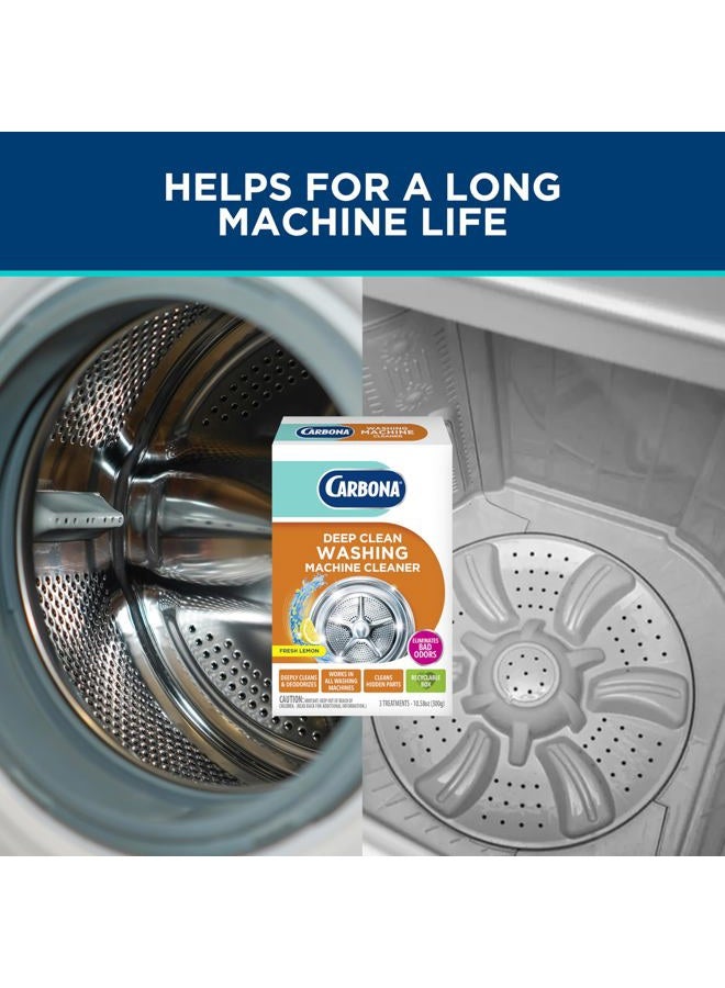 CARBONA ® Washing Machine Cleaner | Eliminates Odor & Residue | 3 Count, 1 Pack - Image 4