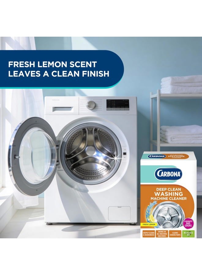 CARBONA ® Washing Machine Cleaner | Eliminates Odor & Residue | 3 Count, 1 Pack - Image 5
