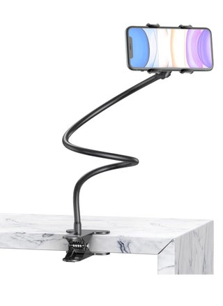 Flexible Solid Grip Phone Holder with Adjustable Universal Gooseneck Smartphone Stand,Used for Bed Kitchen, Black - pzsku/Z6FCB305EC712F7C58C53Z/45/_/1701079416/5fba4177-658e-49aa-b4fa-e0e26305ec00