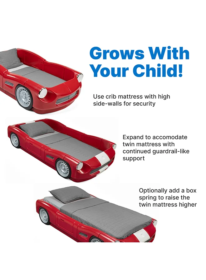 ستيب2 Roadster Toddler-To-Twin Bed Pack Of 2 Boxes - Red