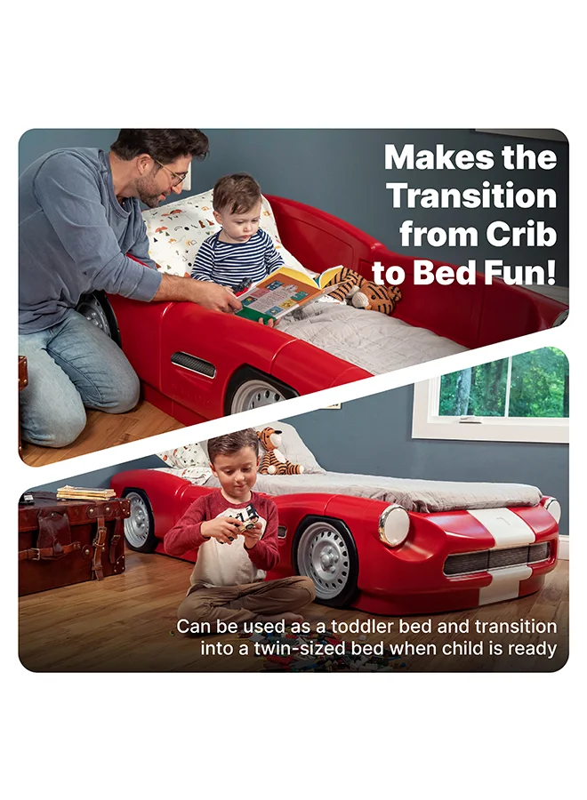 ستيب2 Roadster Toddler-To-Twin Bed Pack Of 2 Boxes - Red