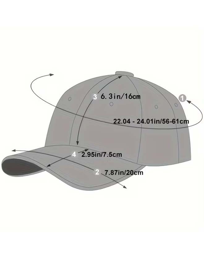 Curved-Brim Embroidered Baseball Cap – Adjustable Casual Outdoor Hat For Travel And Beach Gatherings (Black) - Image 4
