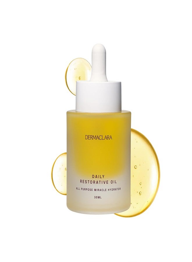 Dermaclara Daily Restorative Oil - Face Oil for Women & Men with Jojoba Oil, Hydrating and Anti Aging with Nourishing Superfoods, Overnight Moisture for Youthful Glow - 30 ml - Image 1