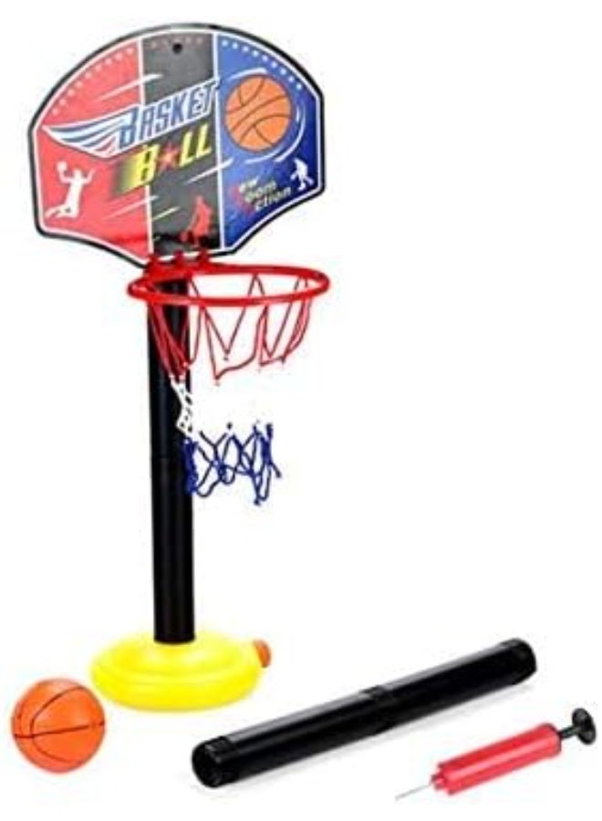 Adjustable Basketball Outdoor Indoor Sports Toys Children Portable Ball Hoop Game Plastic Multi - Image 2