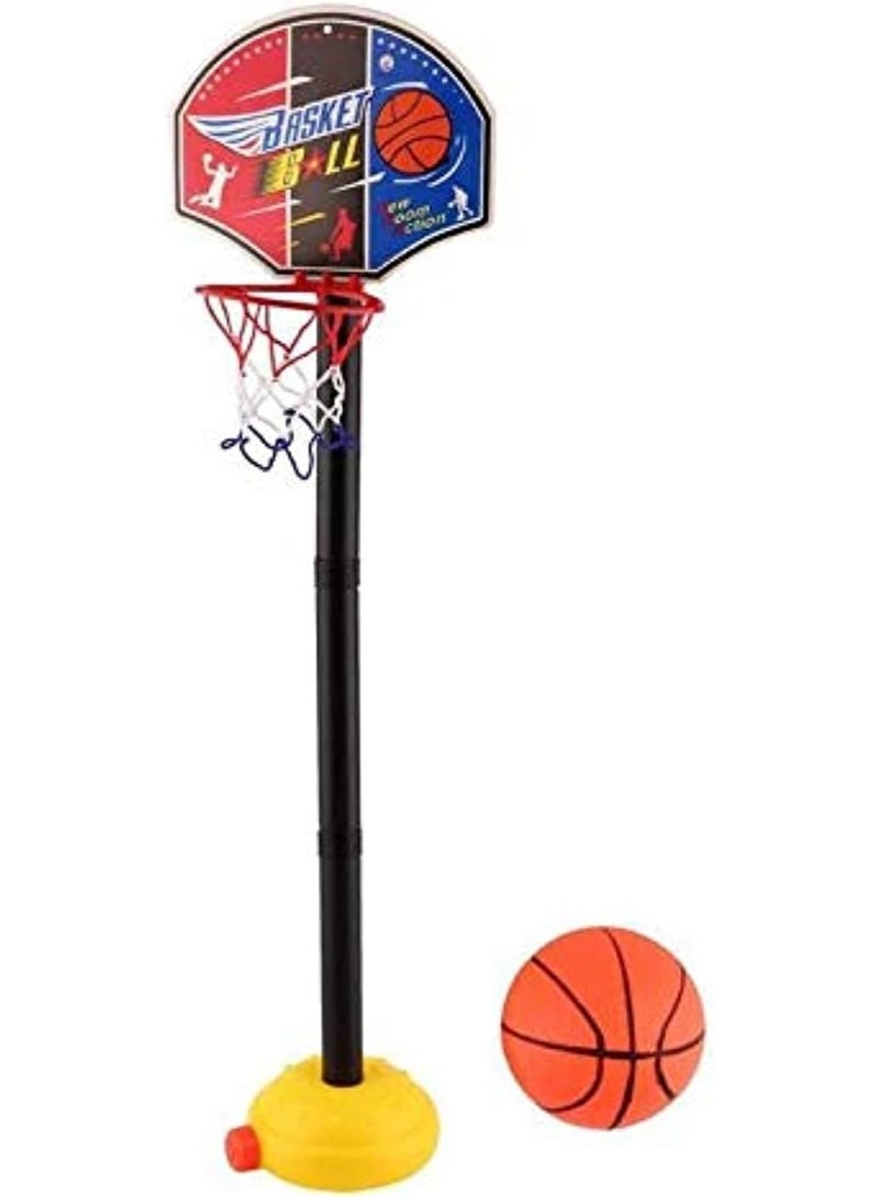 Adjustable Basketball Outdoor Indoor Sports Toys Children Portable Ball Hoop Game Plastic Multi - Image 1