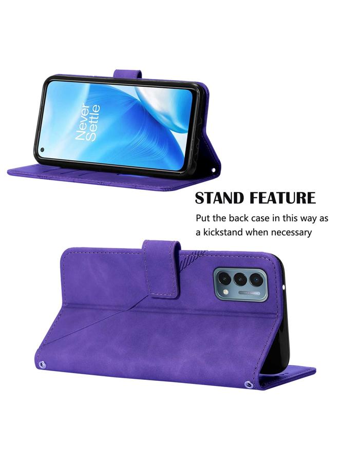 S-TOP Case For OnePlus Nord N200 5G Crossbody 3D Embossed Flip Leather Phone Case - Image 5