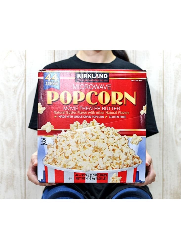 Kirkland Signature - Individually Packed Microwave Popcorn in Butter Flavor 44 Bag, 4.092Kg - Image 1