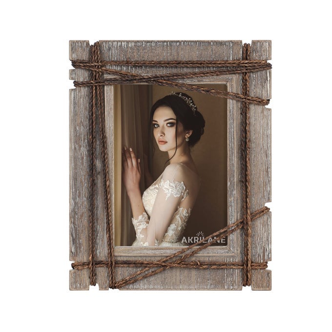 5X7 PICTURE FRAME WOOD RUSTIC DECORATIVE DISTRESSED VINTAGE LOOKING PHOTO FRAMES WALL DECOR FOR WALL MOUNT TABLE TOP DISPLAY FOR HOME DECOR 5 X 7 WEDDING PICTURE FRAMES STYLE C