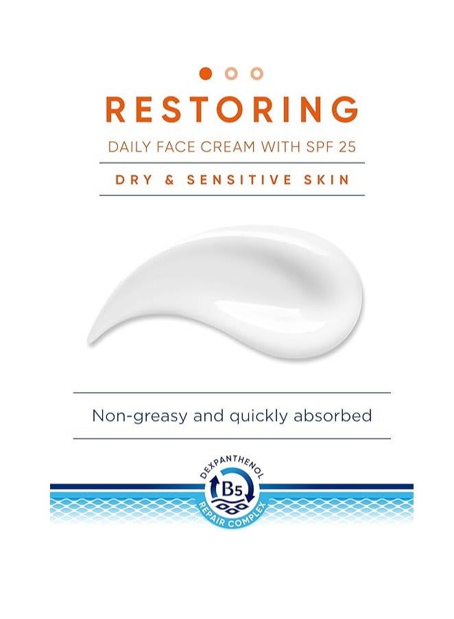 Bepanthen DERMA Restoring Daily Face Cream with SPF 25, 50 ml pump bottle - Image 4