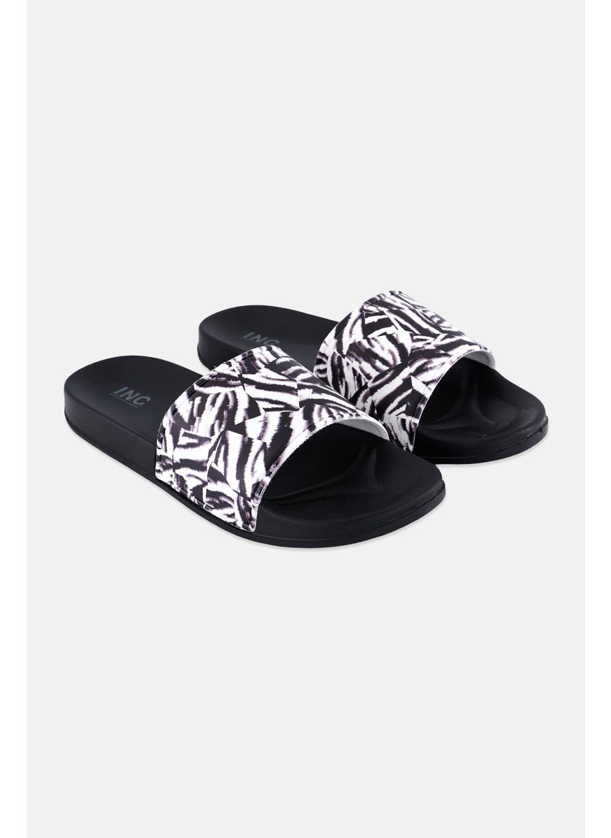 INC - Men Medium Slip On Slides, Black - Image 1
