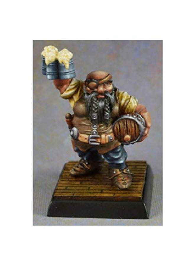 Reaper Mini Dungeon Dwellers Jalarak Leadbarrels Dwarf Brewmaster 07015 Metal - Image 2