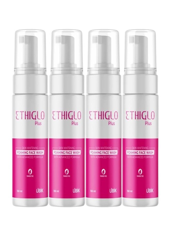Ethiglo Plus Foaming Face Wash 150ml : Pack of 4 - Image 1