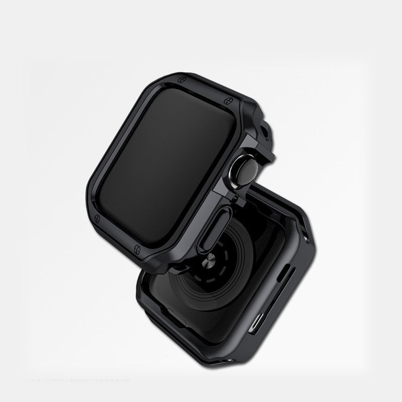 For Apple Electroplated Protective Shell PC Watch Case Iwatch10987654se Hollow Anti-drop TPU Protective Case - Image 1