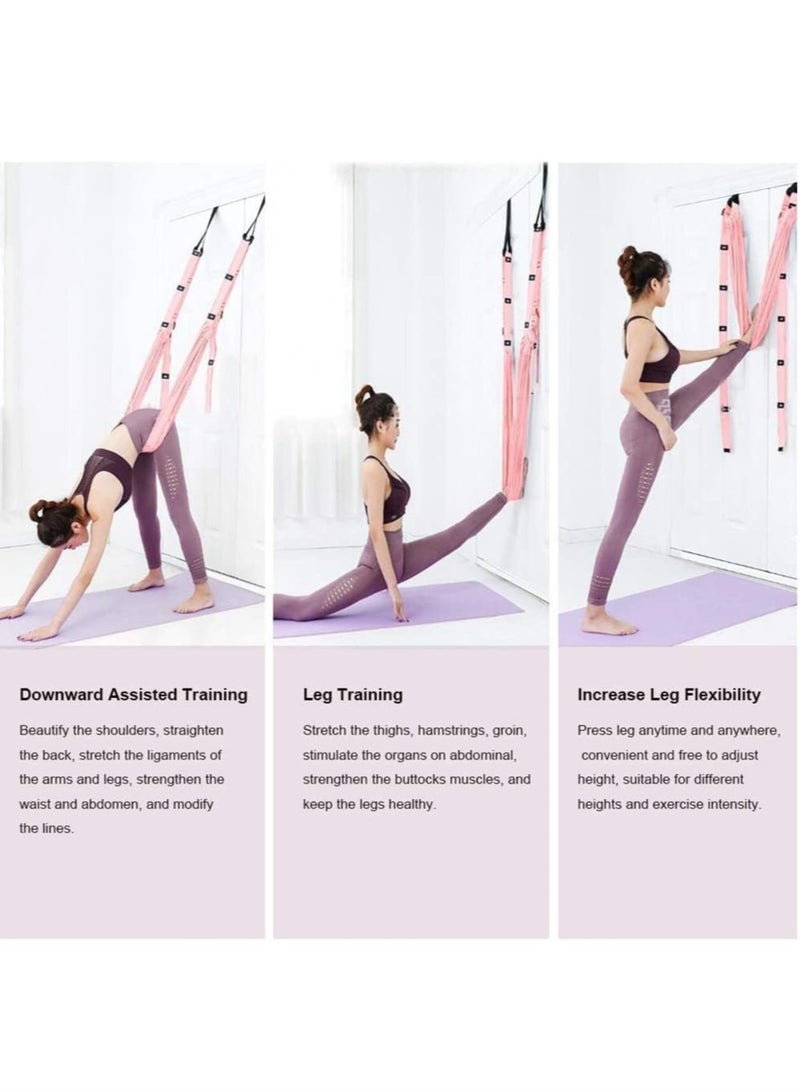 Arabest Yoga Leg Stretcher Strap, Backbend Training Belt with Door Anchor, Flexibility Trainer Stretching Equipment Assist Stretch Strap for Fitness Gymnastics Dance Aerial Yoga Ballet - Image 2