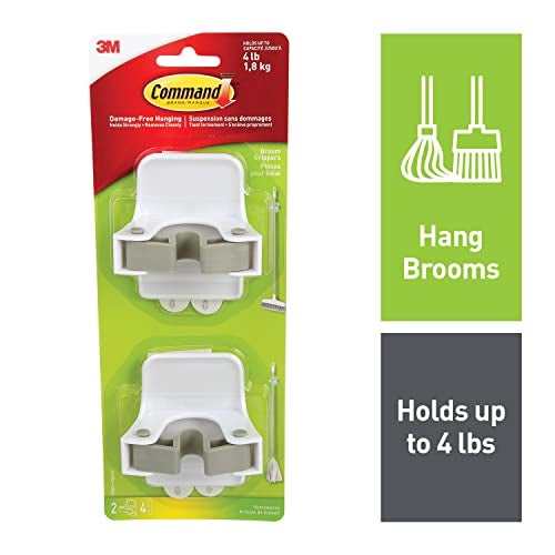 Command 2 Pack Adhesive Broom Gripper Clips - Image 3