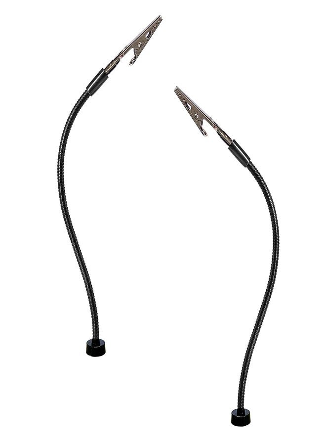 Beclumas 2 Pack Magnetic Helping Hands Soldering,Flexible Gooseneck Metal Arms for Automobile Electronics Soldering jewelry, Painting Art Crafts Hobby with Adjustable Alligator Clips - Image 1