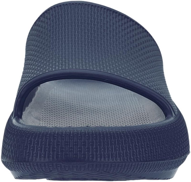 BRONAX Pillow Slippers for Women and Men | House Slides Shower Sandals | Cushioned Thick Sole 46-47 Blue - Image 3