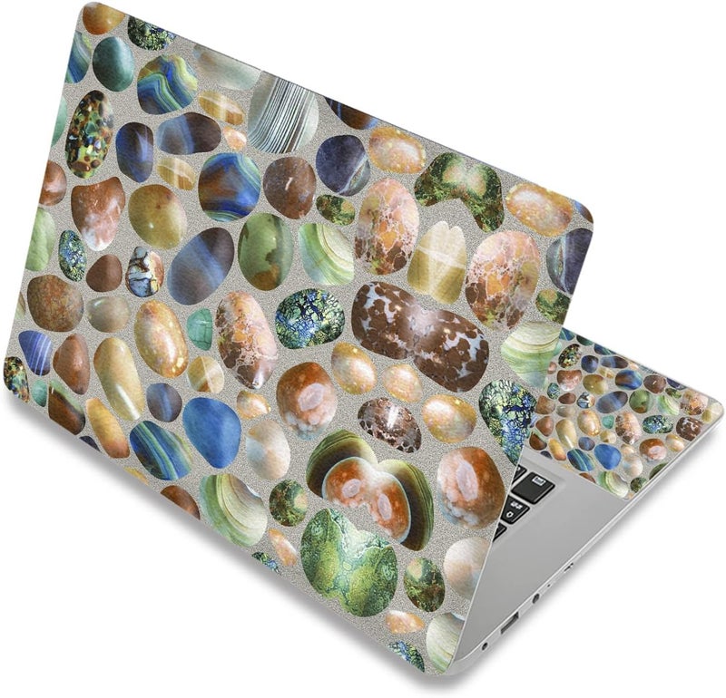 Laptop Skin Sticker Decal,12" 13" 13.3" 14" 15" 15.4" 15.6 inch Laptop Skin Sticker Cover Art Decal Protector Notebook PC (Colorful Stones)