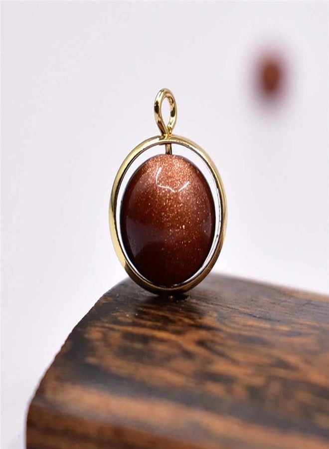 Teensery 25 Pcs Round Bead Frames Double Hole Brass Circle Bead Frames for Earring Bracelet Necklace Jewelry Making, Fit 10mm Diameter Beads (Gold) - Image 3