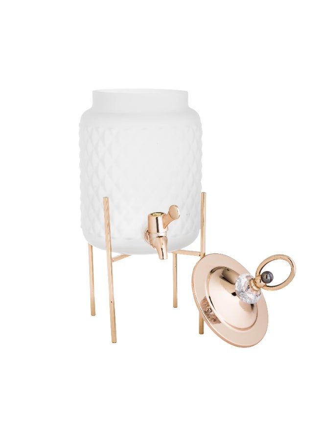 باصرة طقم موزع عصير زجاج مع كاسات مكون من 7 قطع - Image 4