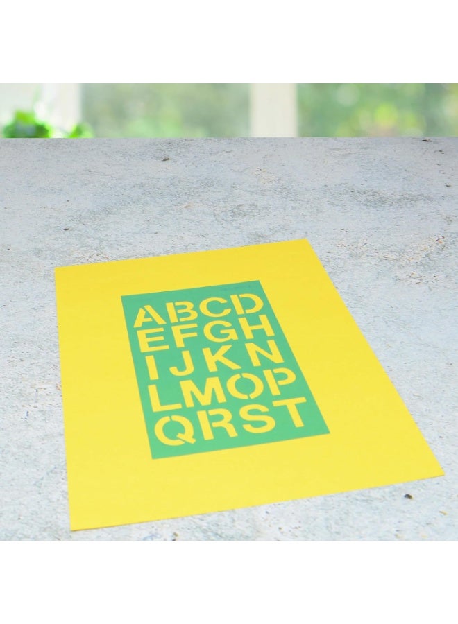 Westcott LetterCraft Stencil, Helvetica Font, 3/4-Inch and 1-Inch Characters (SH134/15844) - Image 3