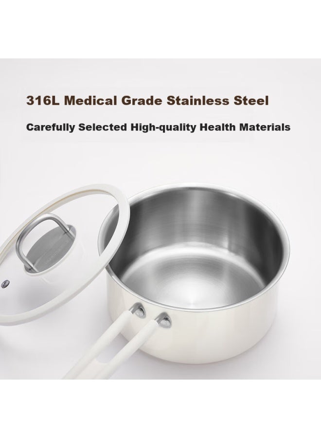 Joyoung Baby Food Pot Milk Pot 316l Stainless Steel Milk Pot Multi-function Noodle Cooking Porridge Milk Pot Ceramic Pot 16cm - Image 2