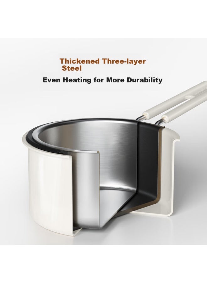 Joyoung Baby Food Pot Milk Pot 316l Stainless Steel Milk Pot Multi-function Noodle Cooking Porridge Milk Pot Ceramic Pot 16cm - Image 3